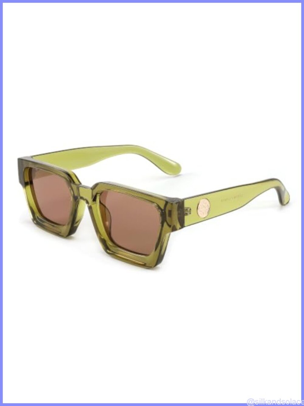 Retro 90s Chunky Square Sunglasses UV400 Full Frame Unisex
